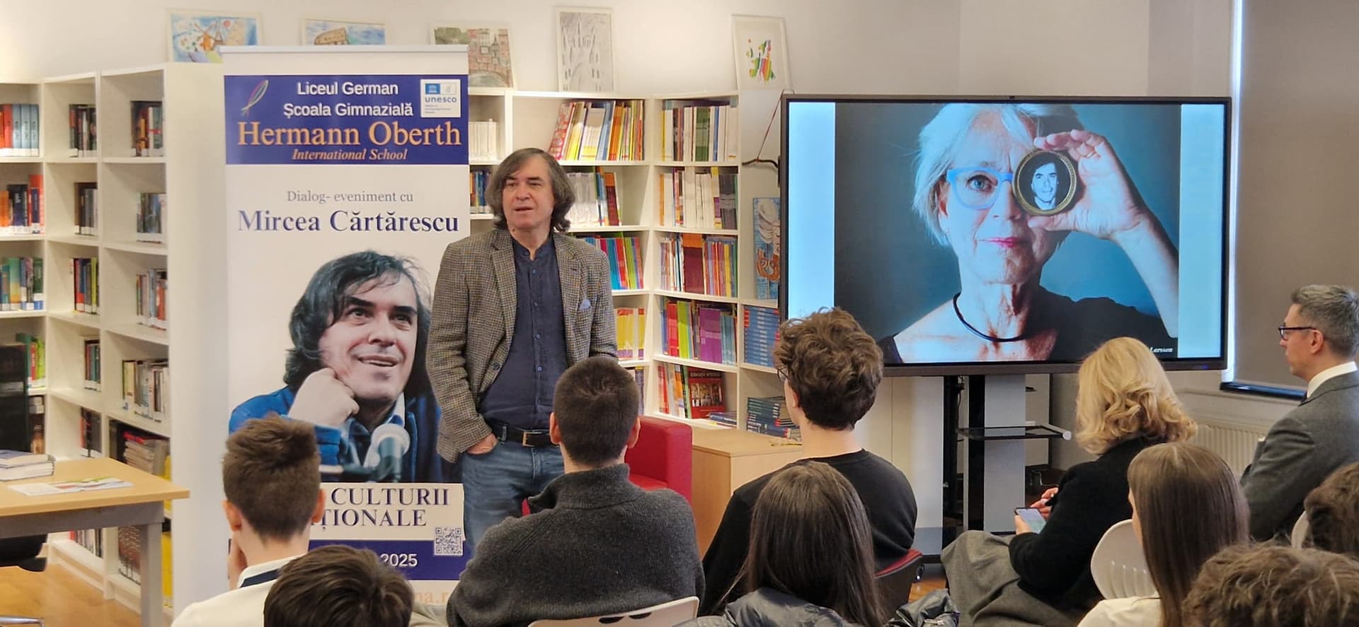 Mircea Cărtărescu la Școala Germană Hermann Oberth